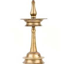 Traditional South Indian Nila Vilakku Diya/Brass Oil Lamp