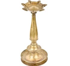 Hand Crafted Tradition Brass Oil Lamp 7 wicks  With Stand