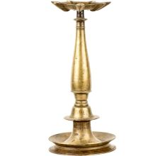 Hand Crafted Tradition Brass Oil Lamp 7 wicks  With Stand