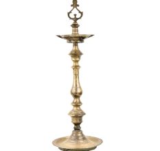 Indian  Brass Prabai Kuthu vilakku Standing Diya TraditionalÂ Lamp