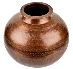 Rajasthani Lota Water Pot in Copper Finish