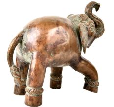 Brass Elephant Trunk Up Brass Figurines
