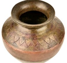 Brass Copper Holy Water Ganga-Jamuna Lota Pot