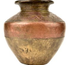 Brass Copper Holy Water Ganga-Jamuna Lota Pot
