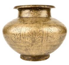 Brass Elephant Indian Hand Crafted Engraved Home Decor Pot
