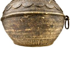 Brass Rice Measurement Bowl with One Side Handle