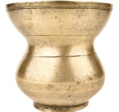 Brass South Indian Hourglass Shape Pot