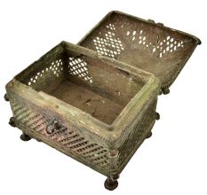 Tribal Jali Hut Brass Jewellery Box