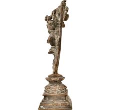 Brass Lord Ganesha Dancing on Sheshnag Home Decoration Statue