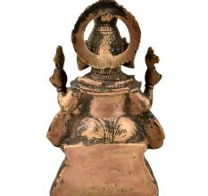 Brass Ganesha Murti Sitting Statue With Mooshak