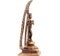 Standing Krishna Statue With Floral Prabhavali