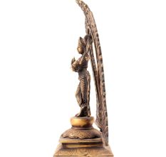 Standing Krishna Statue With Floral Prabhavali