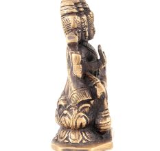 Handmade  Bronze Gayatri Statue with 5 Faces Worship Statue