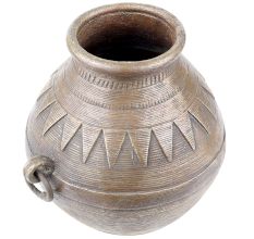 Tribal Rare Brass Grain Or Rice Measure