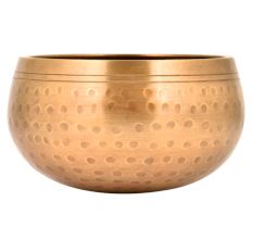 Hand Made Golden Singing Brass Metal Bowl