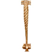 Golden Brass Solid Furniture Hardware Ornate Door Handle Pull