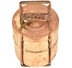 Old Brass Traditional Style Indian Tiffin Box/Lunch