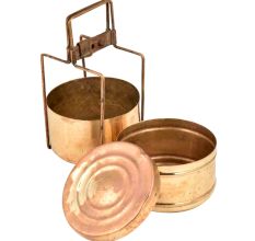 Old Brass Traditional Style Indian Tiffin Box/Lunch