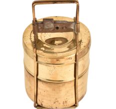 Solid Brass Two Tiered Tiffin BoxÂ Kitchen Collection