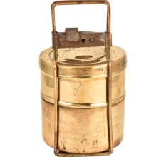 Solid Brass Two Tiered Tiffin BoxÂ Kitchen Collection