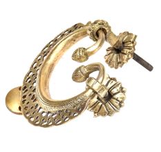 Solid Brass Ornate Jali Design Heavy Main Door Knocker
