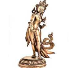 Handmade Brass Tara Buddha Statue Dancing Figurine