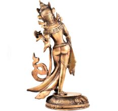 Handmade Brass Tara Buddha Statue Dancing Figurine