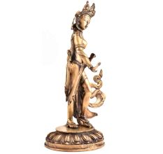 Handmade Brass Tara Buddha Statue Dancing Figurine