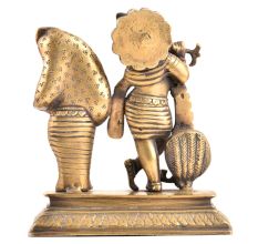 Brass Radha KrishnaÂ Hindu Worship Statue