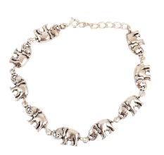 Elephant Design 925 Sterling Silver Bracelet For Women And Girls