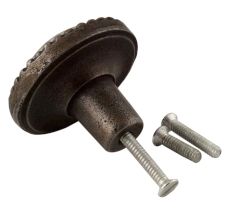 Carte Postale Bicycle Inside  Round Iron Glass Cabinet Knobs