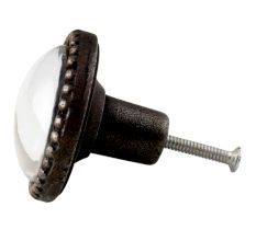 Paris Tower Watch Inside Carte Postale Round Iron Glass Knobs