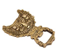 Brass Bottle Opener Tribal Mask