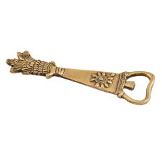 Flower Top Brass Bottle Opener