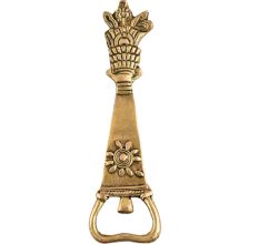 Flower Top Brass Bottle Opener