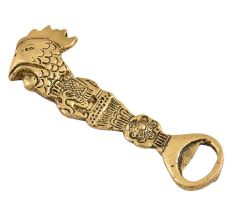 Cock Face Design Brass Bottle Opener