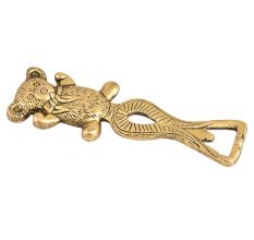 Brass Teddy Bear Bottle Opener