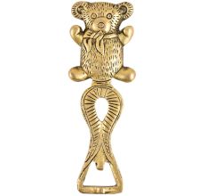 Brass Teddy Bear Bottle Opener