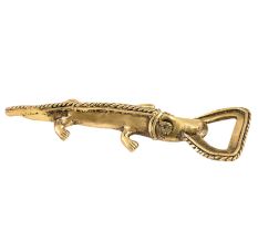 Crocodile Design Brass Bottle Opener