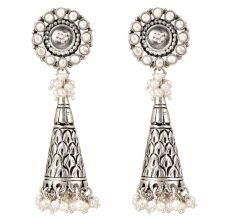 92.5 Sterling Silver Earrings Dangler Earrings With Pearls For Women and Girls