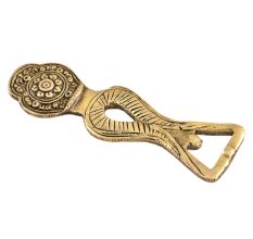 Traditional Brass Bottle Opener Engraved Floral Design
