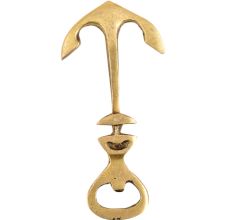 Brass Ship Anchor Bottle Opener Nautical Design