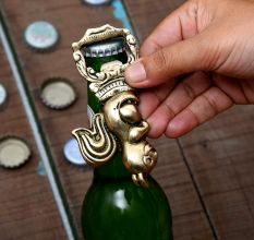 Brass Squirrel Figural Bottle Opener