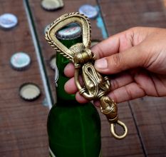 Brass Tribal Man Bottle Opener