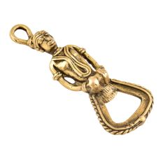 Brass Tribal Man Bottle Opener