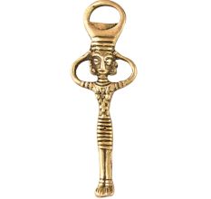 Brass Tribal Lady Bottle Opener