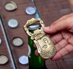 Brass Buddha Head Bottle Opener