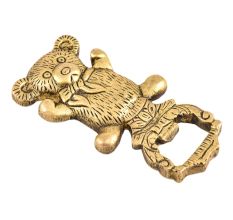 Brass Teddy Bear Bottle Opener