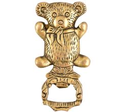 Brass Teddy Bear Bottle Opener