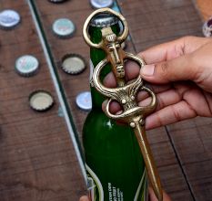 Brass  Opener Unusual Sword Tribal Face